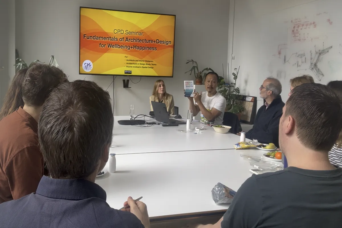 CPD seminar on Fundamentals of Architecture Design for Wellbeing and Happiness at NHA with professional audience