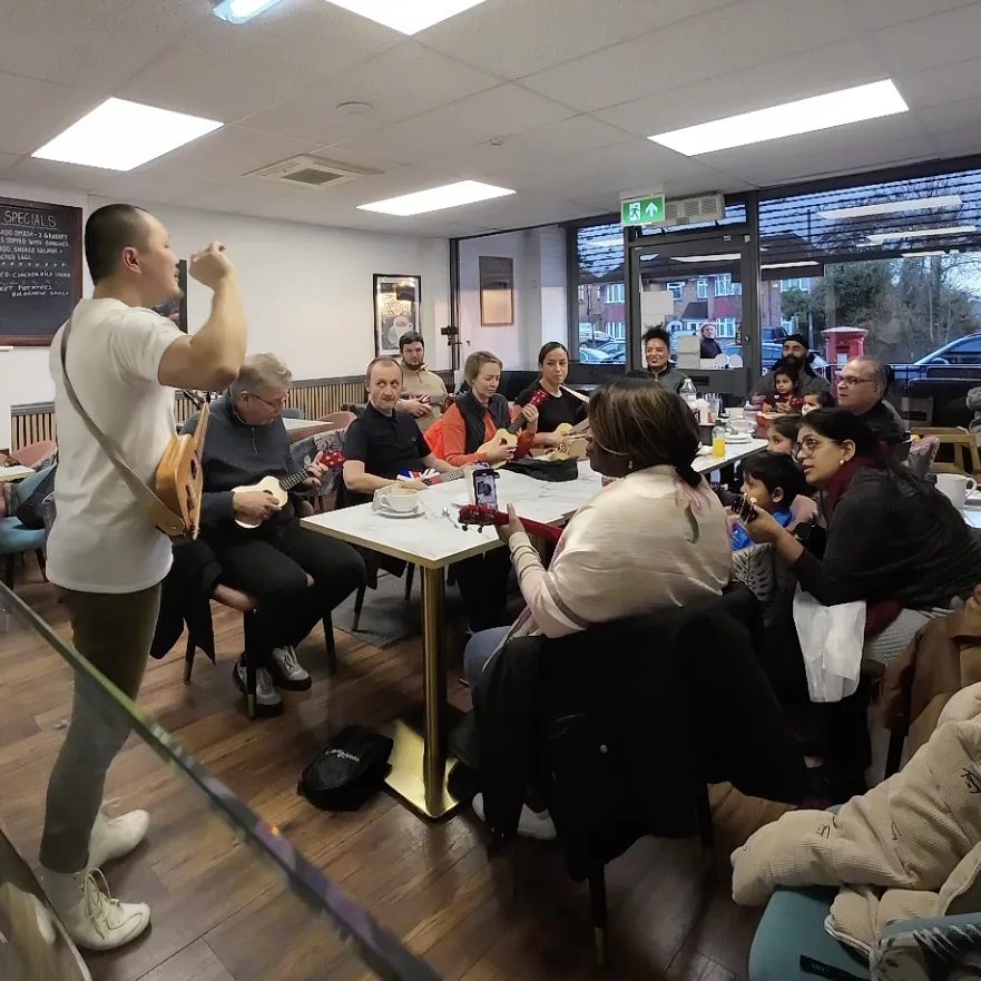 Ukulele workshop group